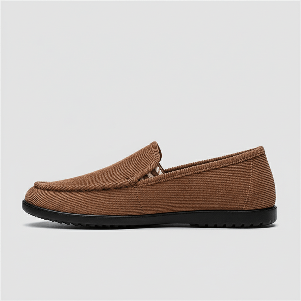 Comfortable Slip-On Loafers with Rubber Soles