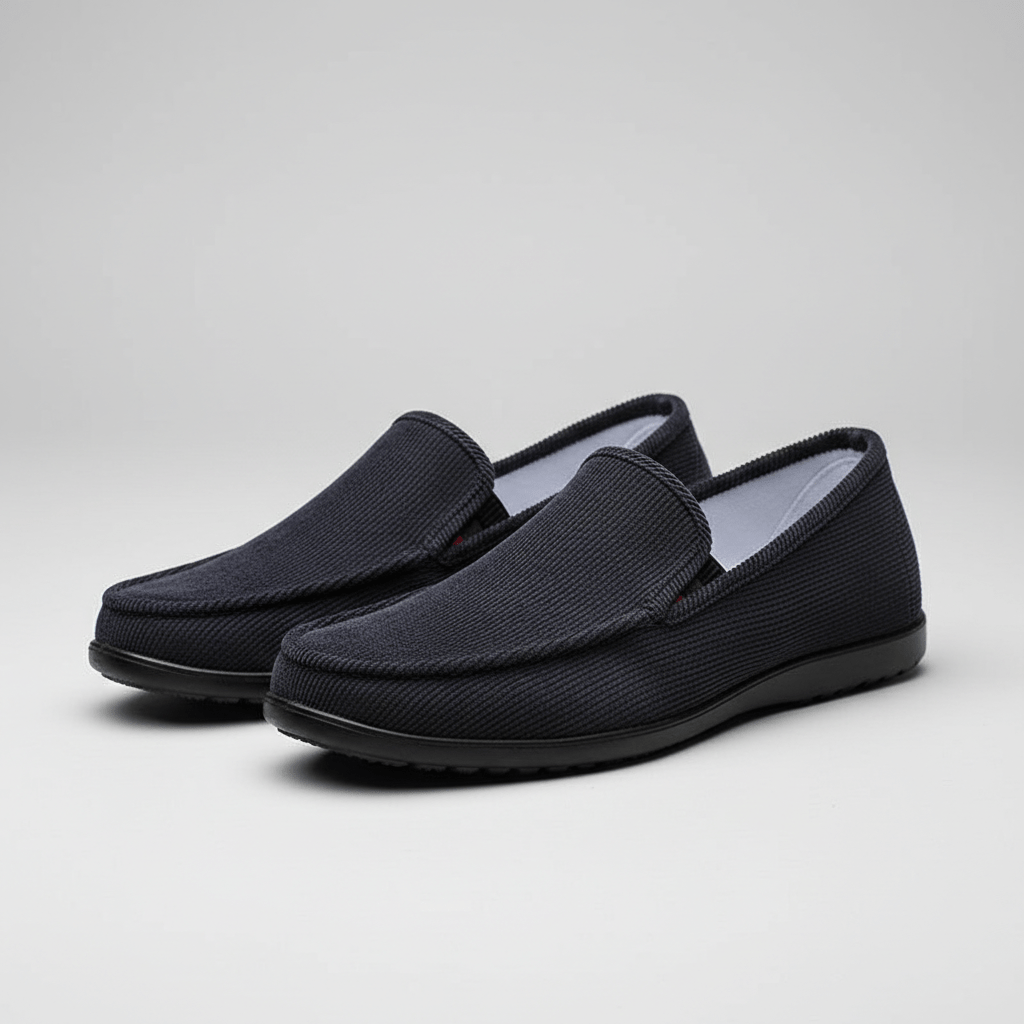 Comfortable Slip-On Loafers with Rubber Soles