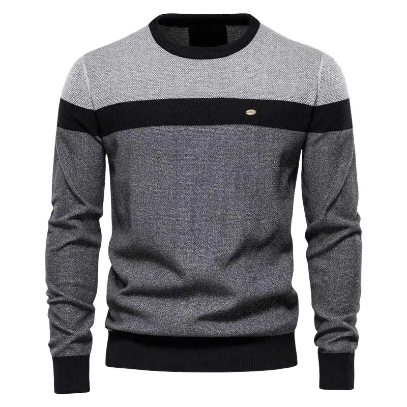 Classic Horizontal Line Men's Sweater