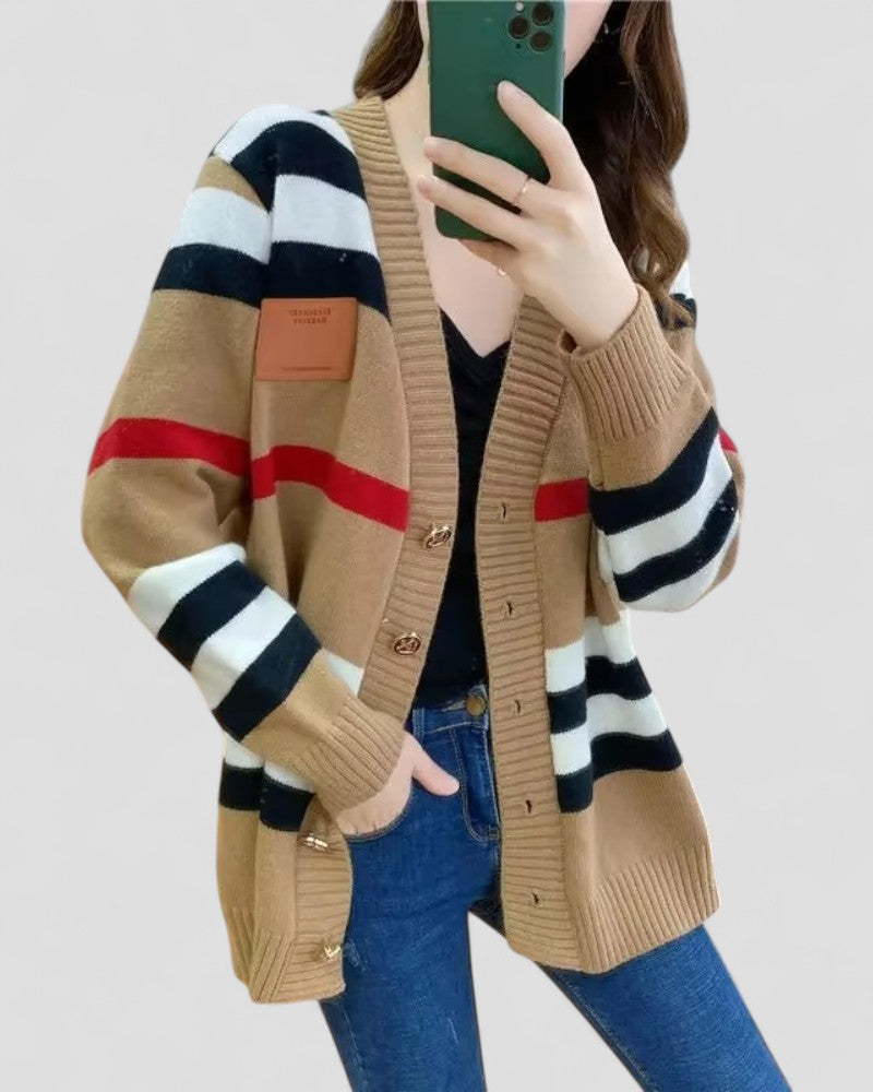 Soft V-Neck Cashmere Sweater for Women - OutfitLondon