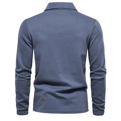 Classic Fit Mens Long Sleeve Polo Shirt