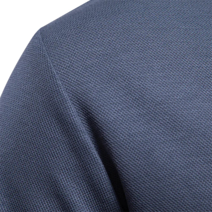 Classic Fit Mens Long Sleeve Polo Shirt