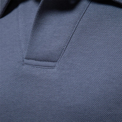 Classic Fit Mens Long Sleeve Polo Shirt