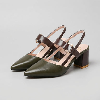 Classic Pointed Toe High Heel Slingbacks
