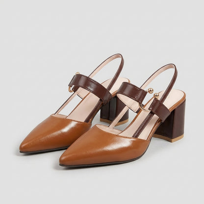 Classic Pointed Toe High Heel Slingbacks