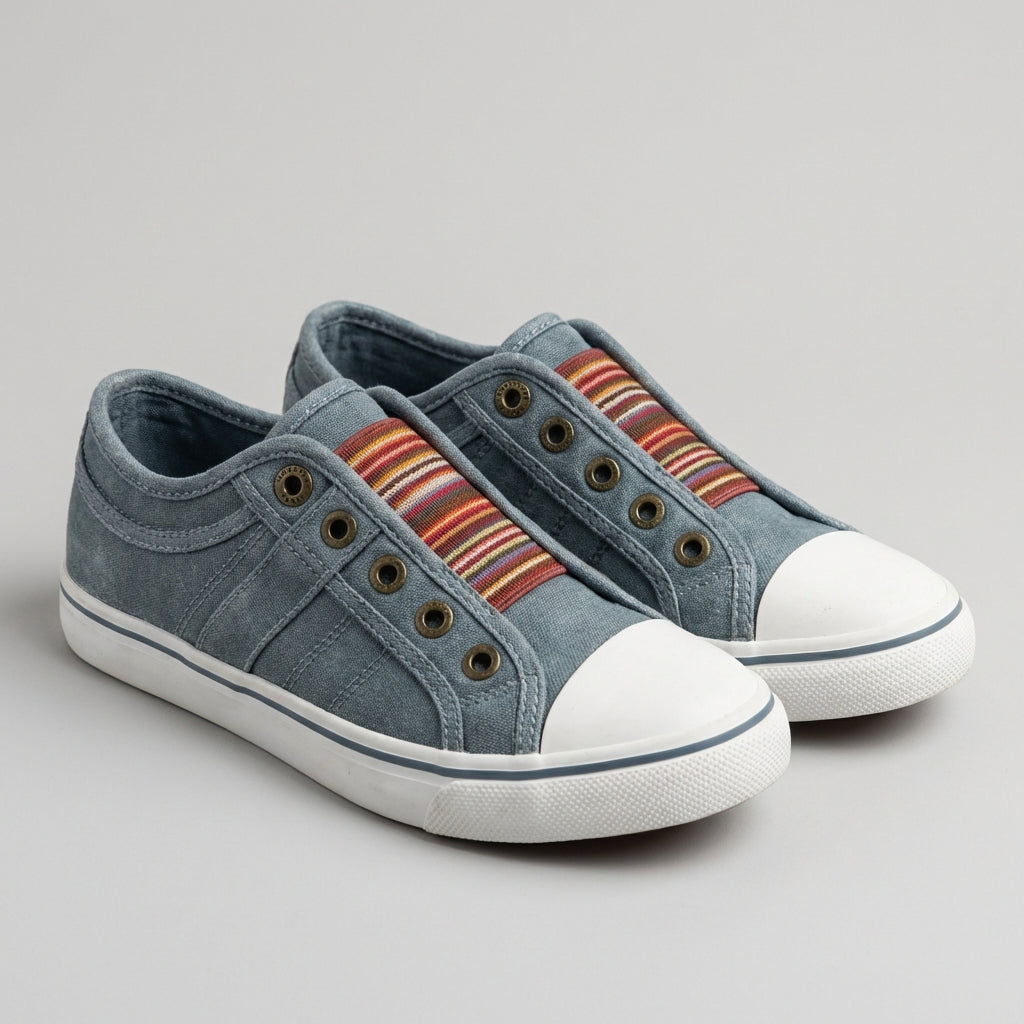 Comfy Laceless Canvas Sneakers For Daily Wear