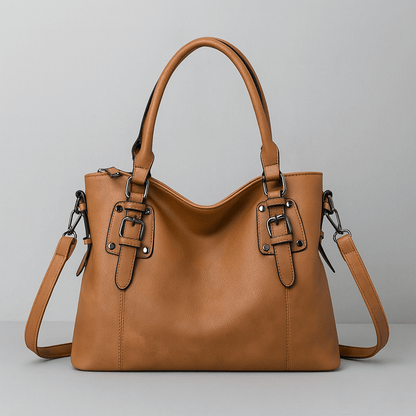 Stylish Faux Leather Tote Bag - OutfitLondon