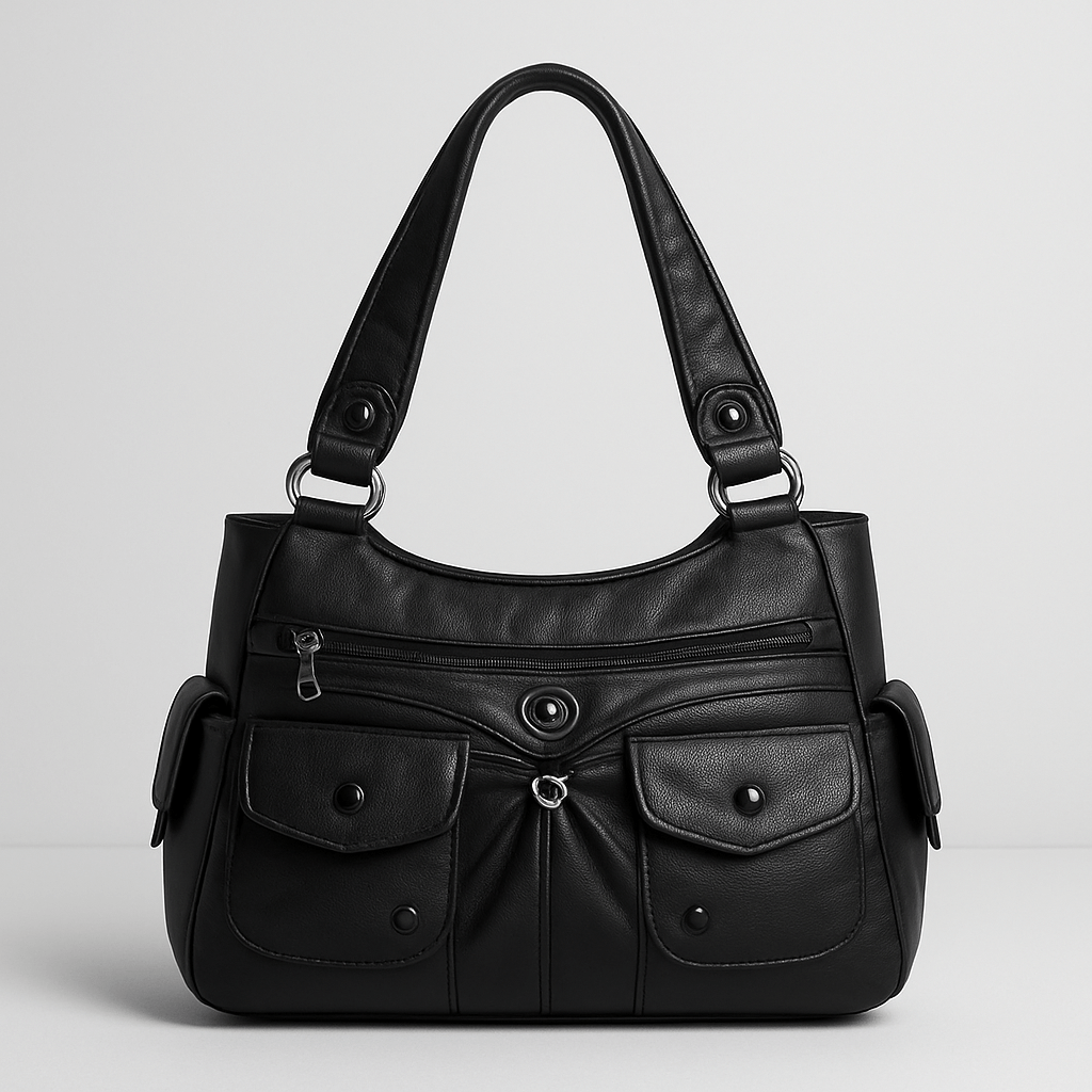 Stylish Women's Faux Leather Tote Bag - OutfitLondon