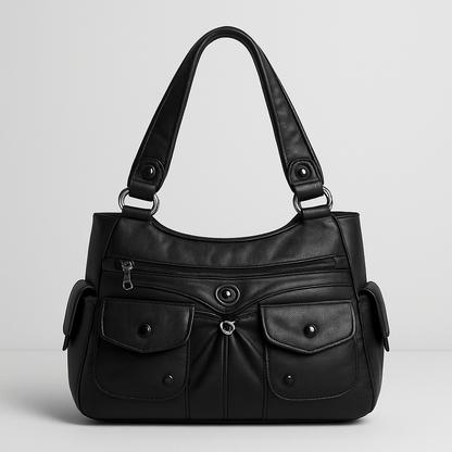 Stylish Women's Faux Leather Tote Bag - OutfitLondon