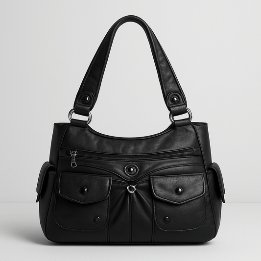 Stylish Women's Faux Leather Tote Bag - OutfitLondon