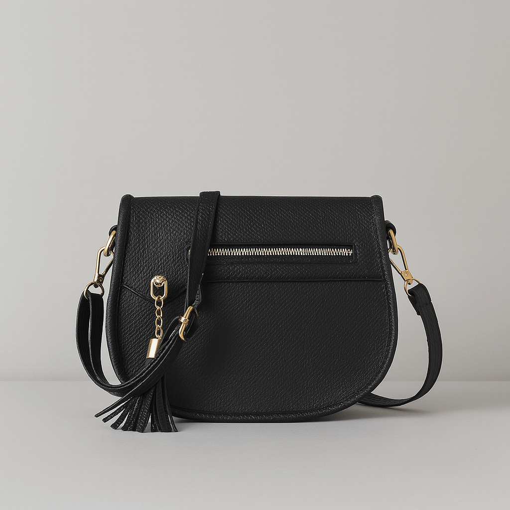 Ladies Synthetic Saddle Handbag - OutfitLondon