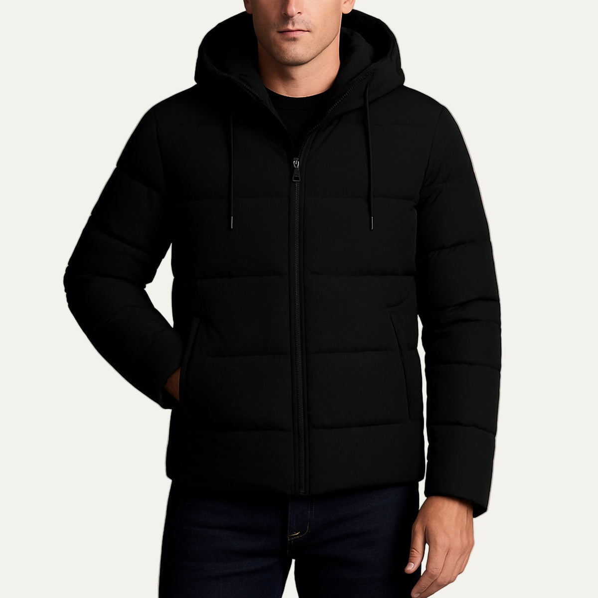 Warm Water Resistant Padded Hooded Coat - OutfitLondon