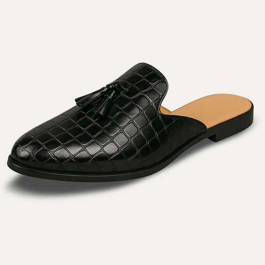 Classic Slip On Leather Loafers For Men - OutfitLondon