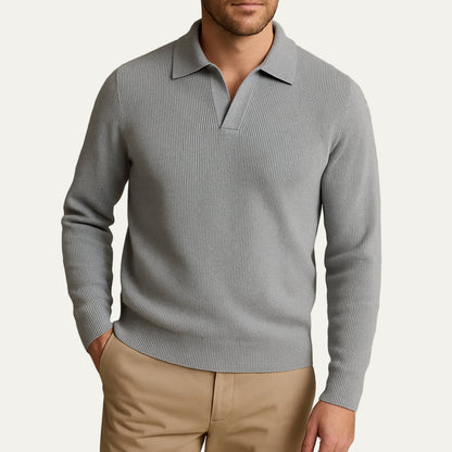 Classic Fit Polo Neck Sweater
