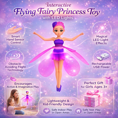 Colorful LED Fairy Wand Toy for Kids with Motion Sensor
