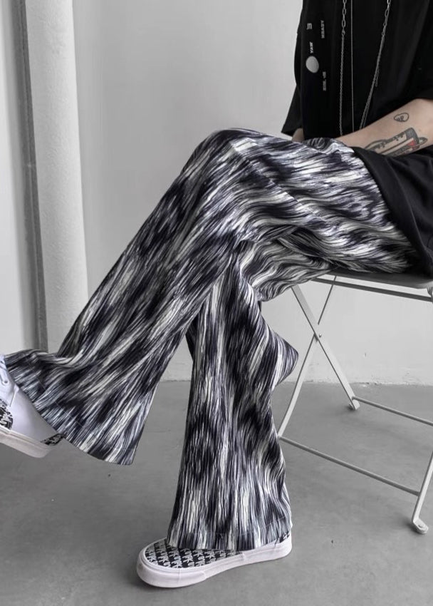 Men's Oversized Cotton Wide Leg Pants Tie Dye Casual - OutfitLondon