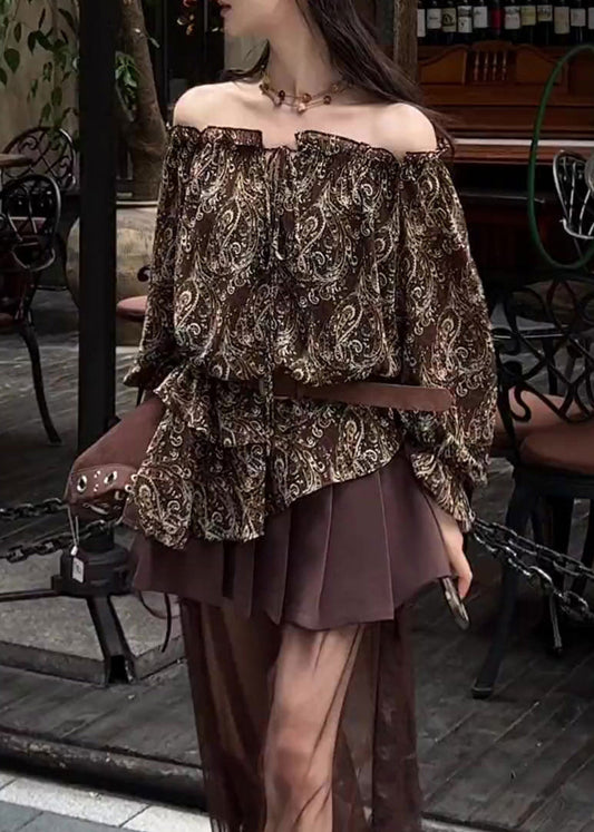 Women's Cotton Off Shoulder Blouse Breathable Comfort - OutfitLondon