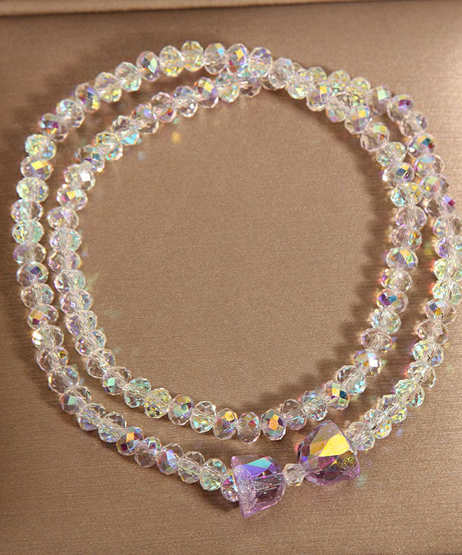 Women's Violet Crystal Knot Alloy Bracelet - OutfitLondon