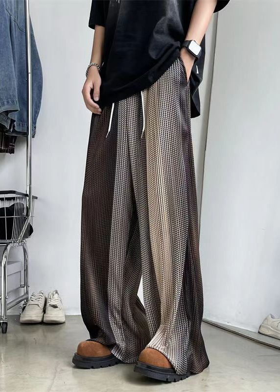 Men's Oversized Gradient Print Pants Wide Leg Modern Style - OutfitLondon