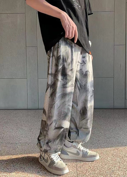 Men's Tie Dye Cotton Pants Breathable Comfort - OutfitLondon
