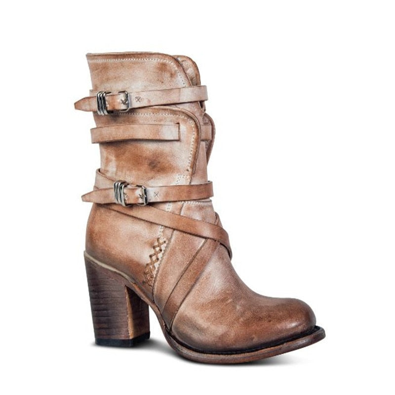 Trendy Women's Black Chunky Ankle Boots