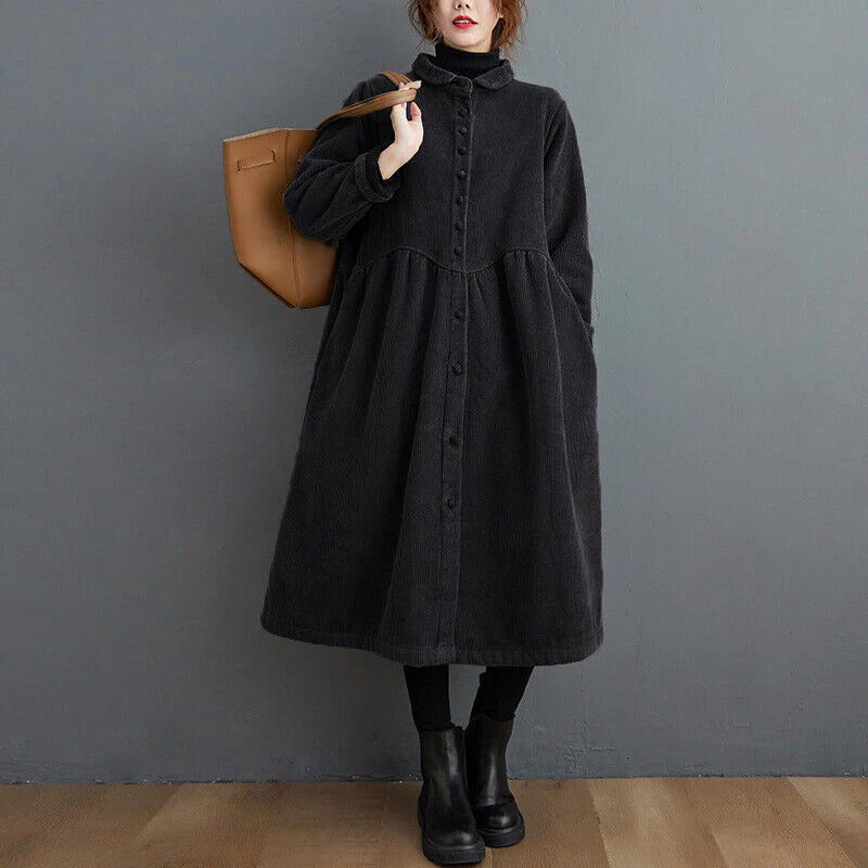 Warm Women's Corduroy Parka Coat