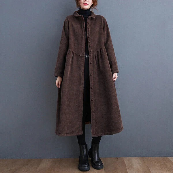 Warm Women's Corduroy Parka Coat
