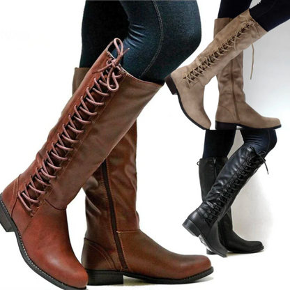 Classic Black Knee High Comfort Boots