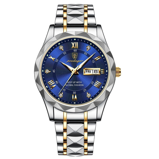 Luxury Silver Men's Stainless Watch - OutfitLondon