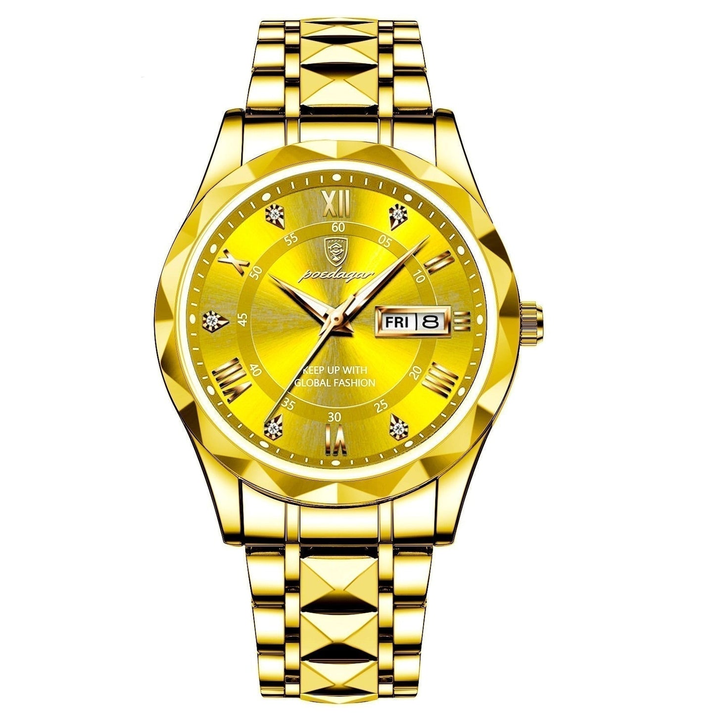 Luxury Silver Men's Stainless Watch