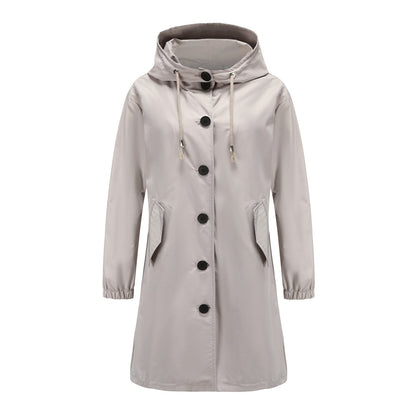 Waterproof Women's Lightweight Hooded Windbreaker Jacket - OutfitLondon