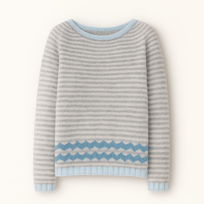 Classic Women's Sweater with Vintage Fall Design