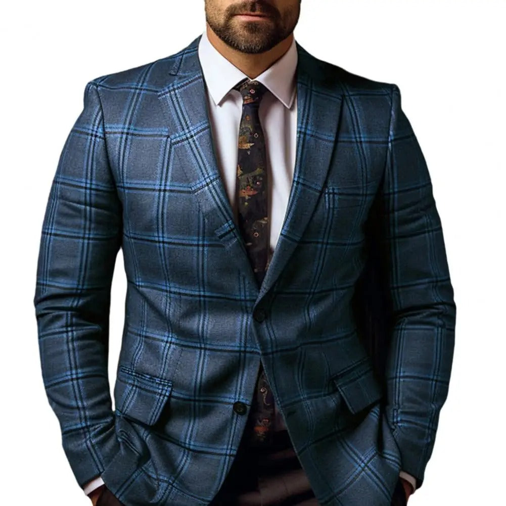 Classic Checked Blazer Jacket