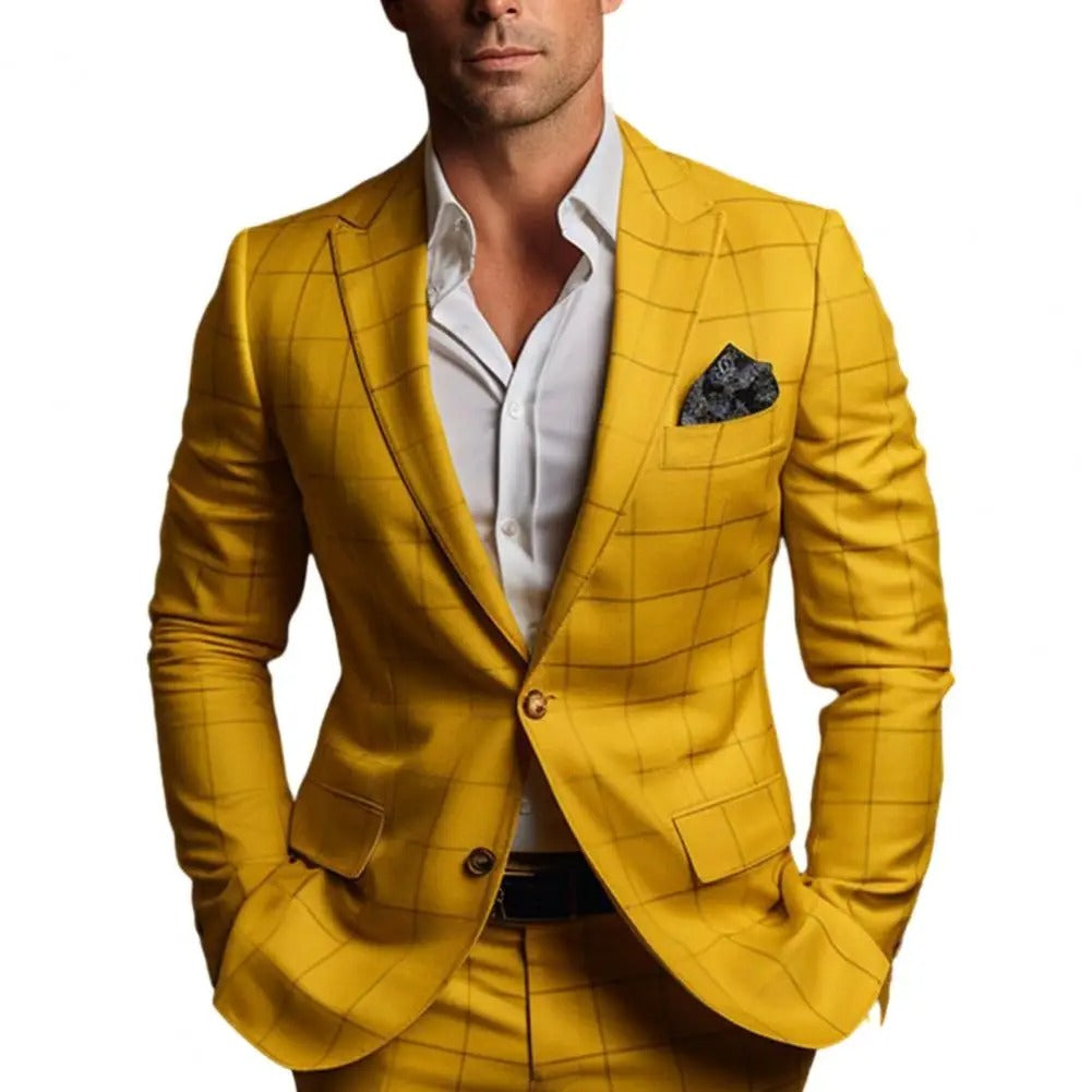 Classic Checked Blazer Jacket