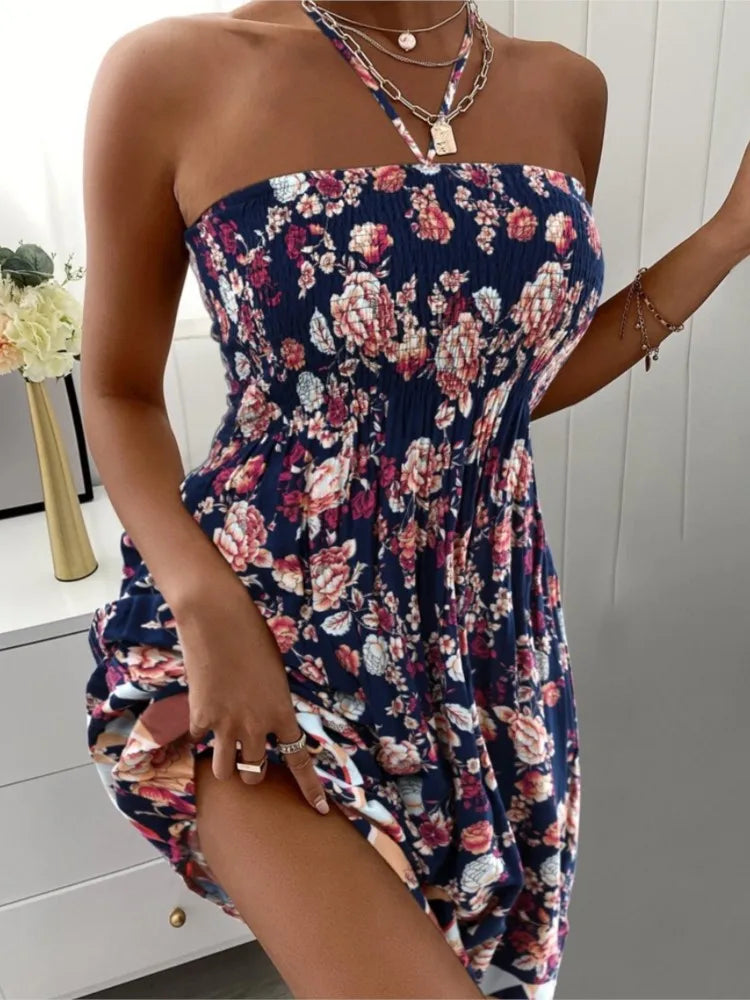 Vibrant Floral Sundress for Women