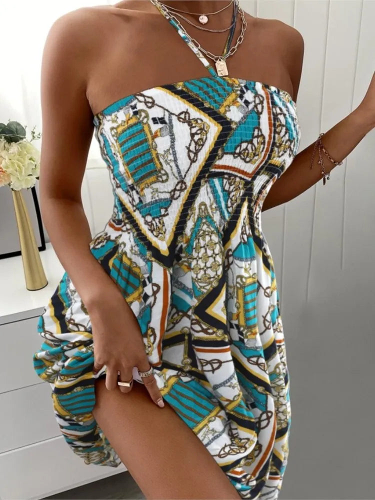 Vibrant Floral Sundress for Women