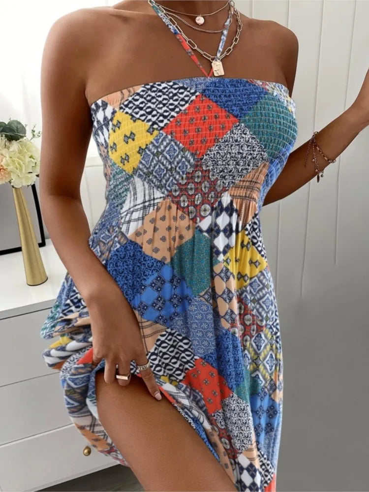 Vibrant Floral Sundress for Women - OutfitLondon