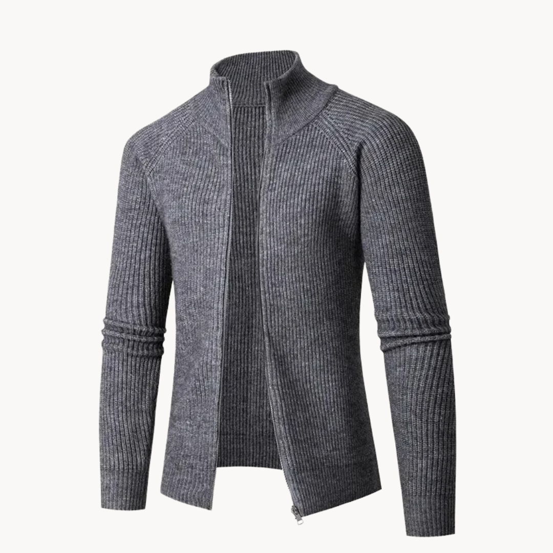 Soft Lightweight Zip Up Sweater