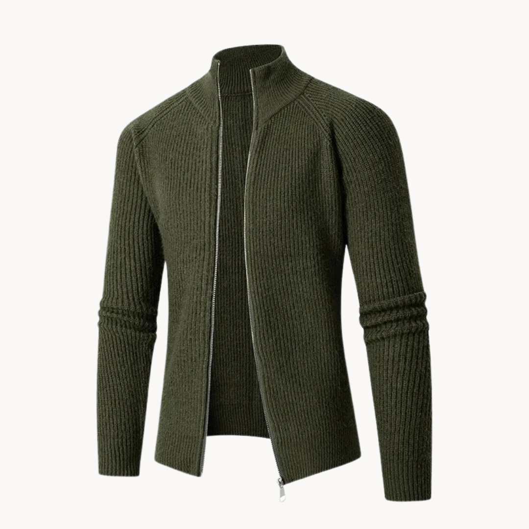 Soft Lightweight Zip Up Sweater