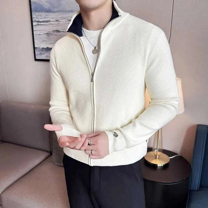 Cozy Zip Up Soft Knit Sweater