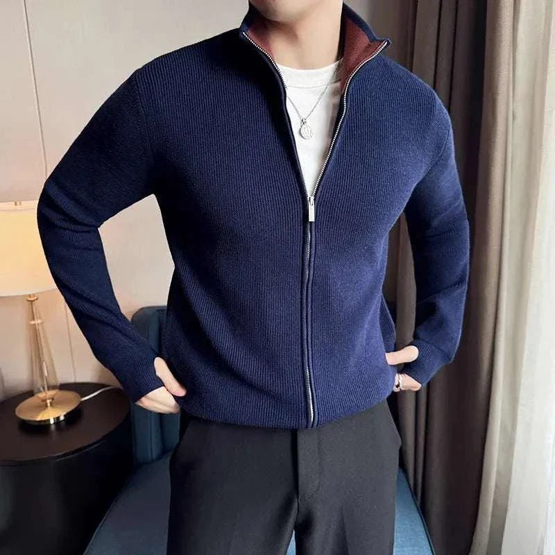 Cozy Zip Up Soft Knit Sweater