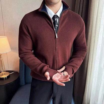 Cozy Zip Up Soft Knit Sweater