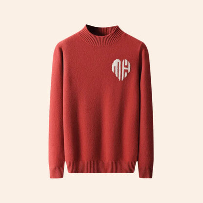 Cozy Fit Sweater Set with Ribbed Bottom and Thermal Warmth