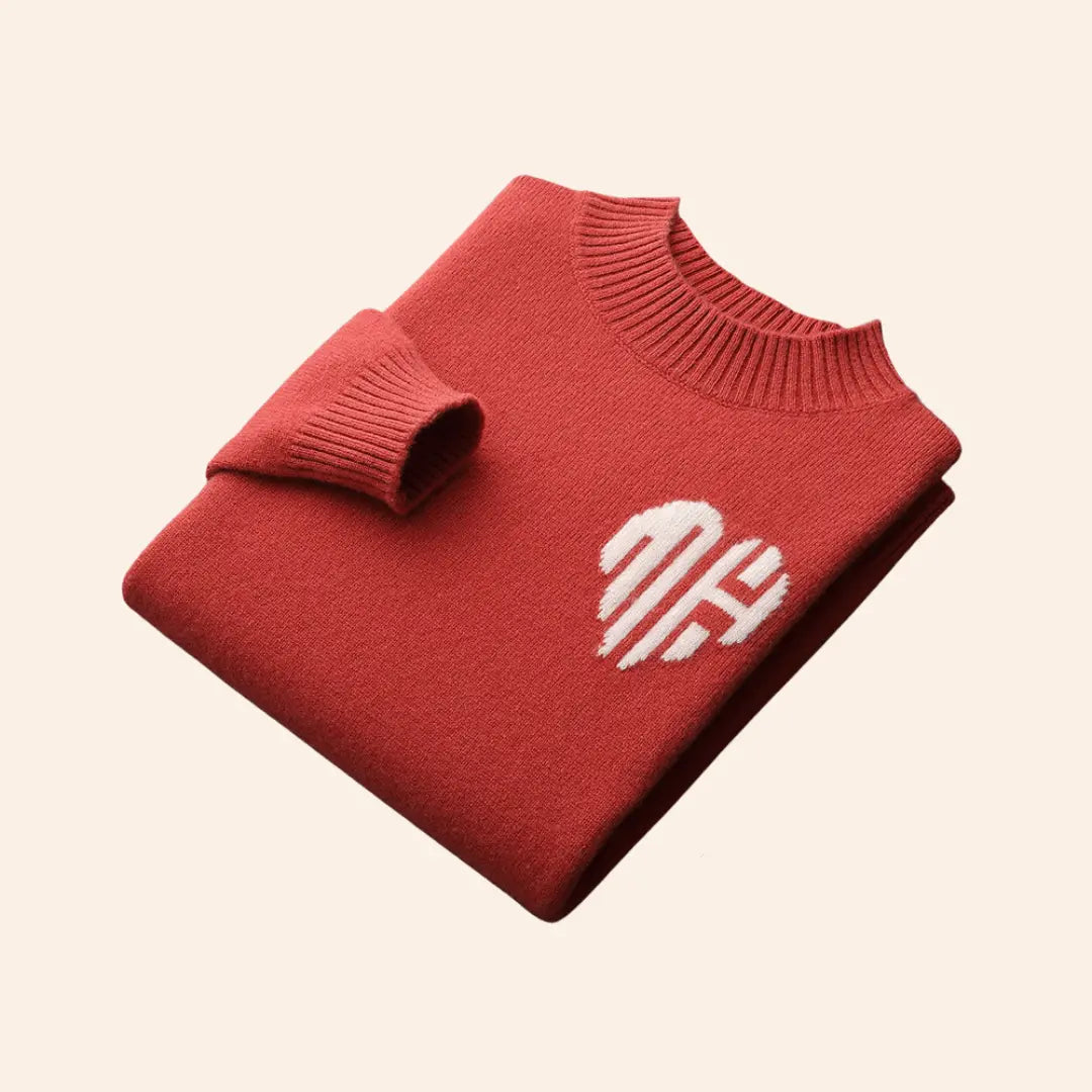 Cozy Fit Sweater Set with Ribbed Bottom and Thermal Warmth