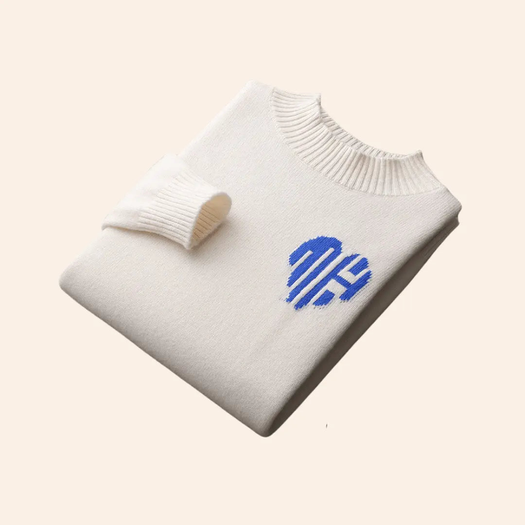 Cozy Fit Sweater Set with Ribbed Bottom and Thermal Warmth