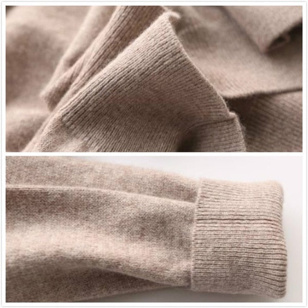 Cozy Fleece Dual Neck Warm Insulated Sweater