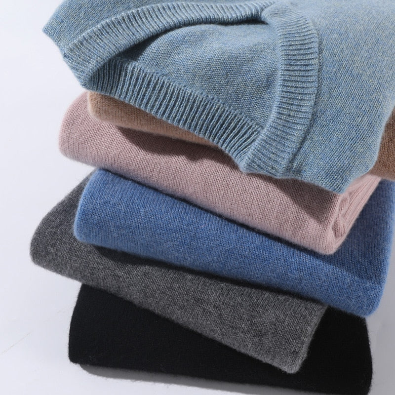Cozy Fleece Dual Neck Warm Insulated Sweater - OutfitLondon