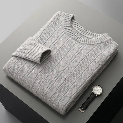 Warm Fleece Polo Neck Sweater