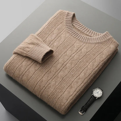 Warm Fleece Polo Neck Sweater