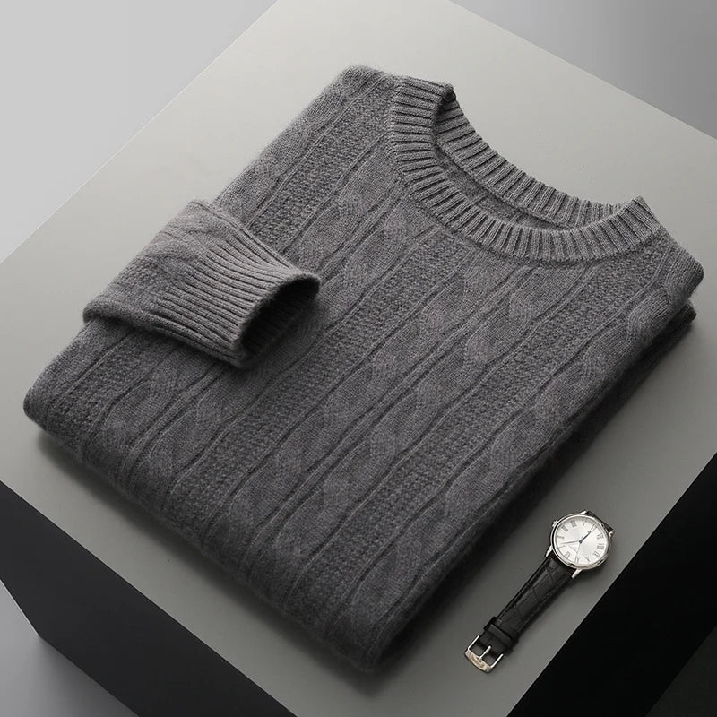 Warm Fleece Polo Neck Sweater